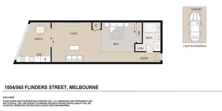 Floorplan of Homely apartment listing, 1004/565 Flinders Street, Melbourne VIC 3000