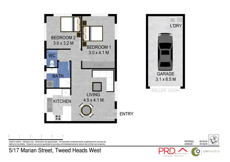 Floorplan of Homely unit listing, 5/17 Marian Street, Tweed Heads West NSW 2485