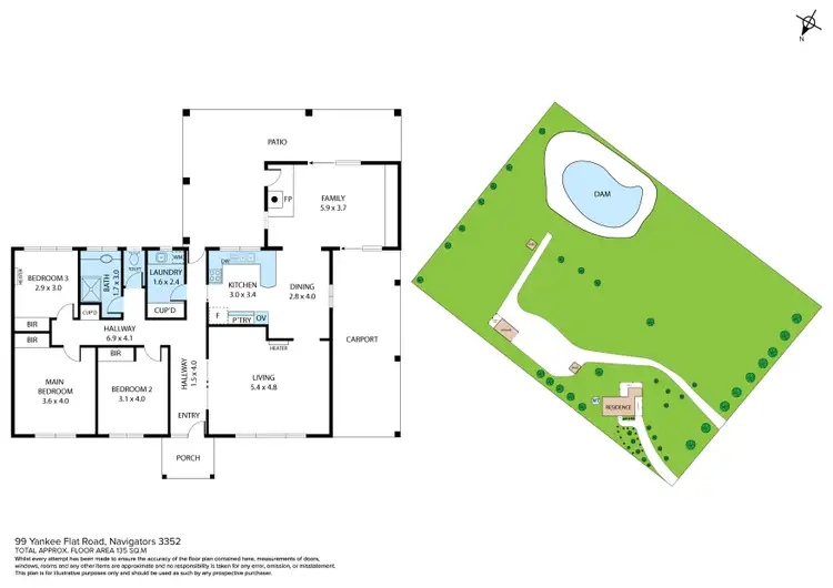 Floorplan of Homely house listing, 99 Yankee Flat Road, Navigators VIC 3352