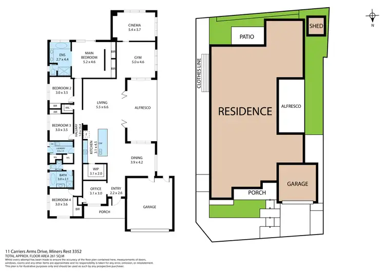 Floorplan of Homely house listing, 11 Carriers Arms Drive, Miners Rest VIC 3352