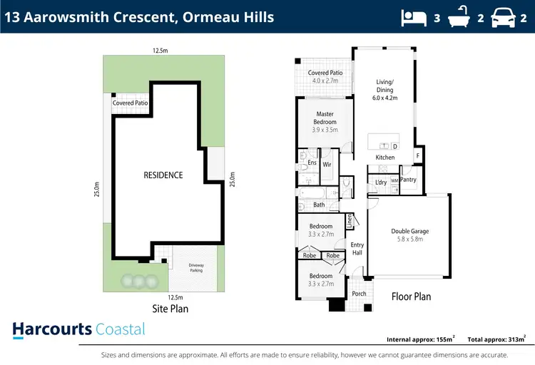 Floorplan of Homely house listing, 13 Arrowsmith Crescent, Ormeau Hills QLD 4208