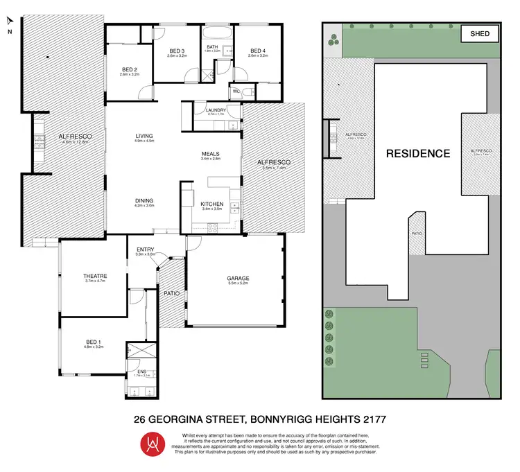 Floorplan of Homely house listing, 26 Georgina Street, Bonnyrigg Heights NSW 2177