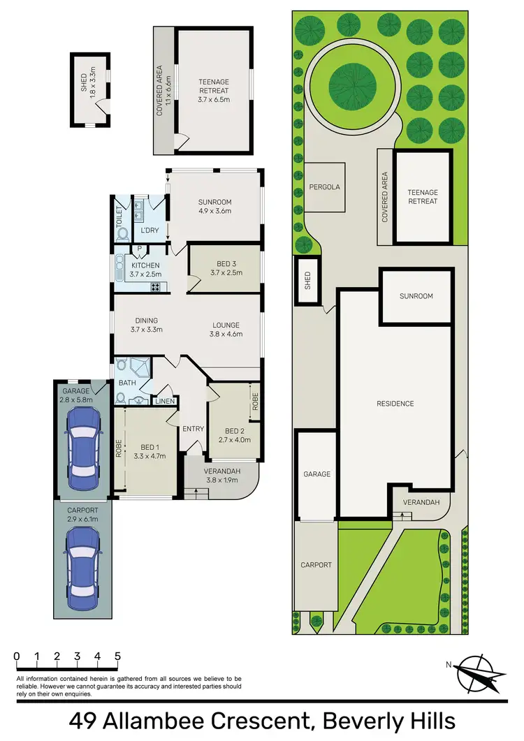 Floorplan of Homely house listing, 49 Allambee Crescent, Beverly Hills NSW 2209