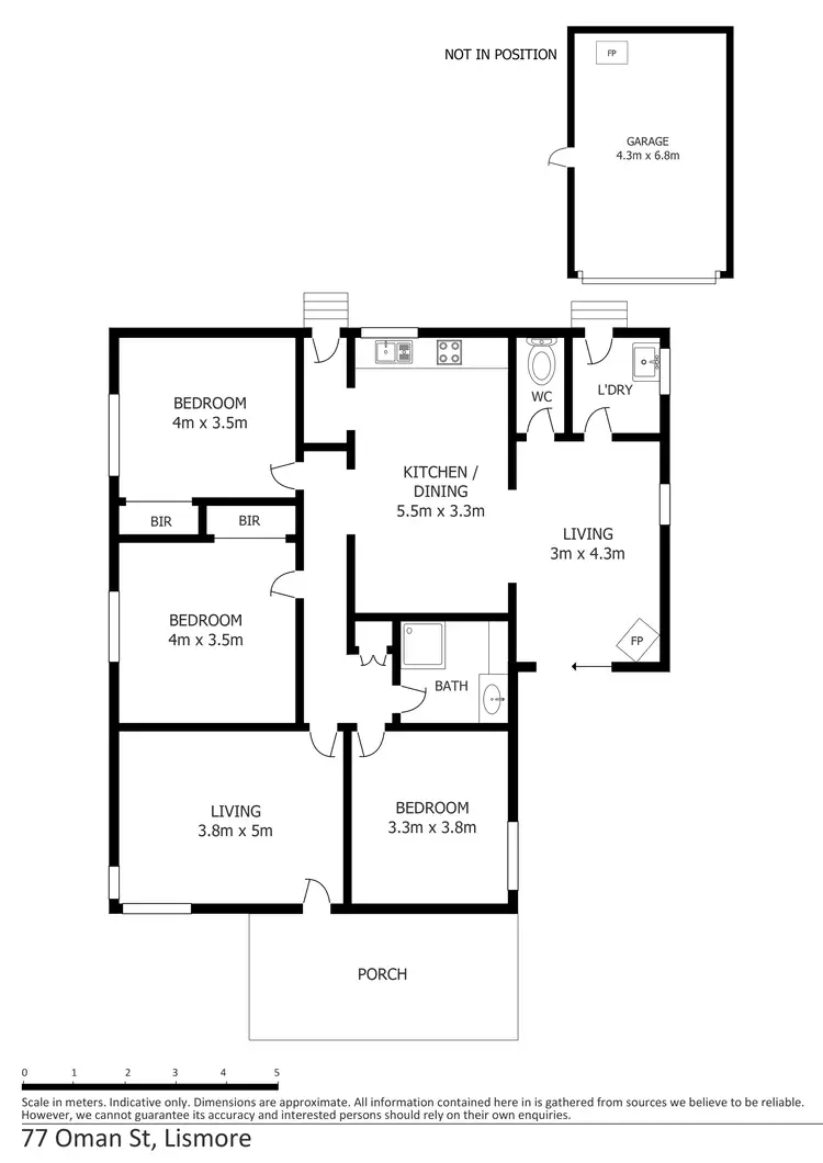 Floorplan of Homely house listing, 77 Oman Street, Lismore VIC 3324