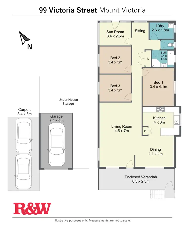 Floorplan of Homely house listing, 99 Victoria Street, Mount Victoria NSW 2786
