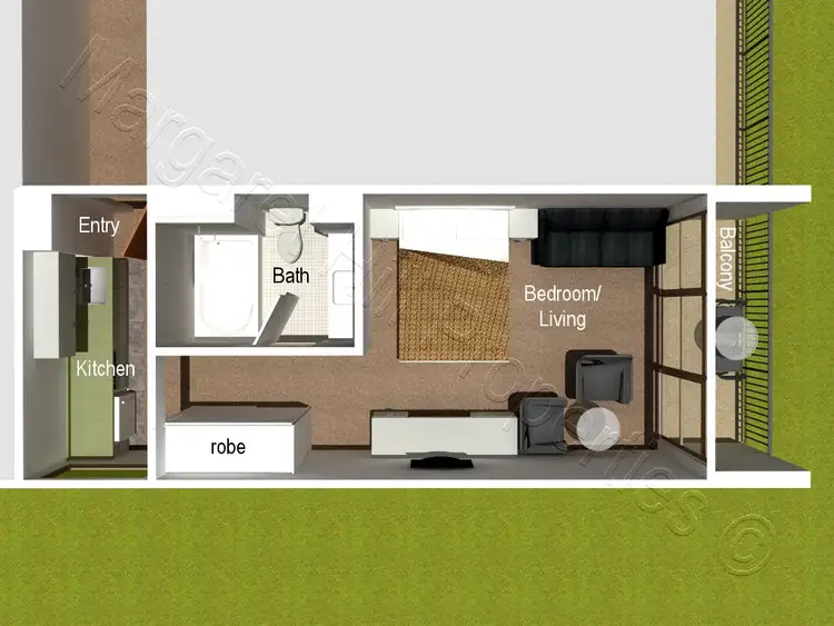 Floorplan of Homely unit listing, 612/75 The Strand -  Aquarius on the Beach, North Ward QLD 4810