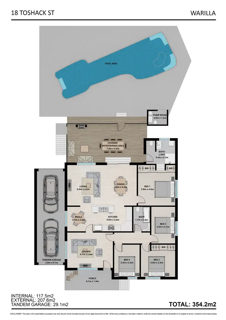 Floorplan of Homely house listing, 18 Toshack Street, Warilla NSW 2528