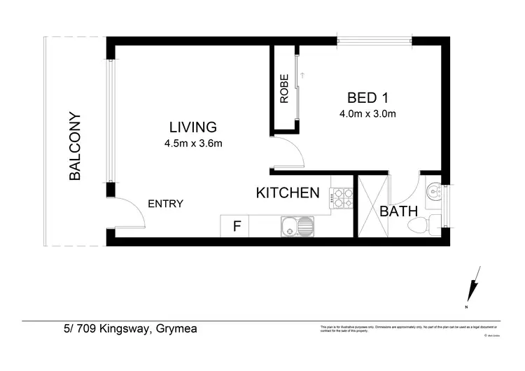 Floorplan of Homely unit listing, 5/709 Kingsway, Gymea NSW 2227