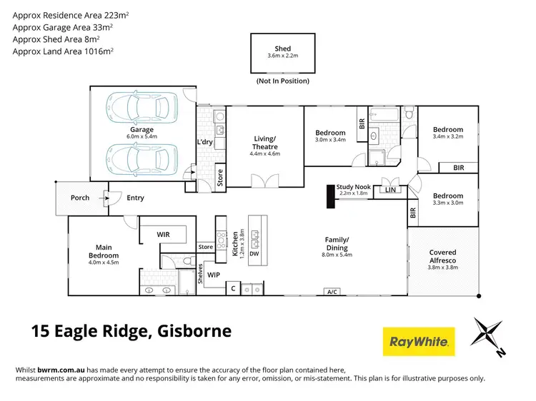 Floorplan of Homely house listing, 15 Eagle Ridge, Gisborne VIC 3437