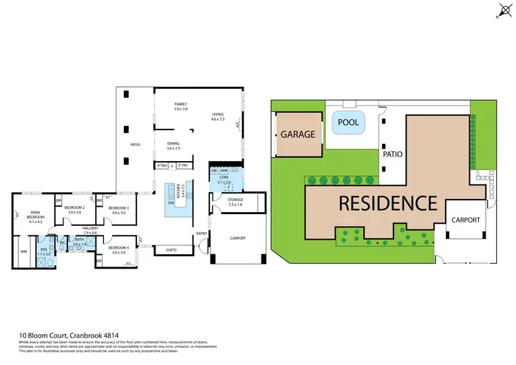 Floorplan of Homely house listing, 10 Bloom Court, Cranbrook QLD 4814