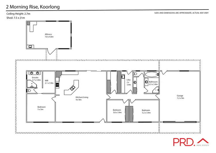 Floorplan of Homely house listing, 2 Morning Rise, Koorlong VIC 3501