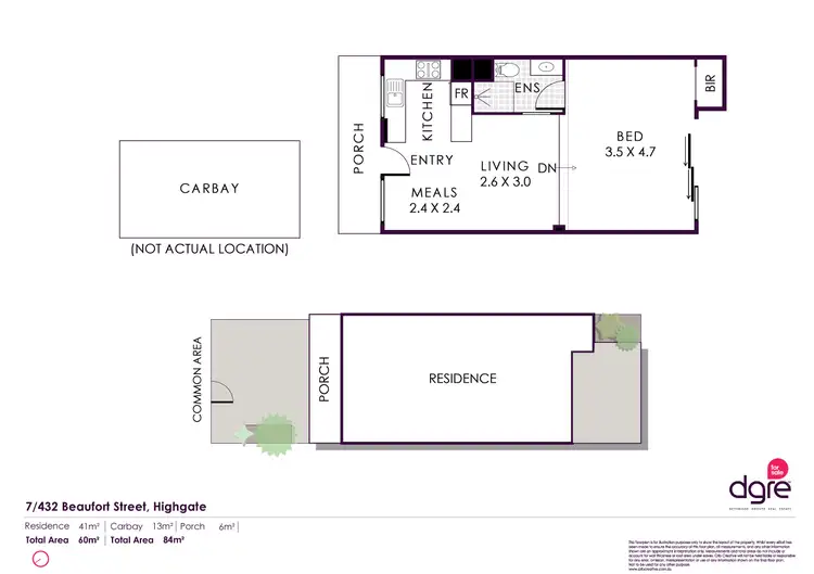 Floorplan of Homely apartment listing, 7/432 Beaufort Street, Highgate WA 6003