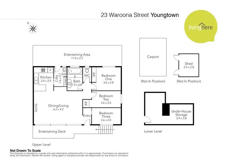 Floorplan of Homely house listing, 23 Waroona Street, Youngtown TAS 7249