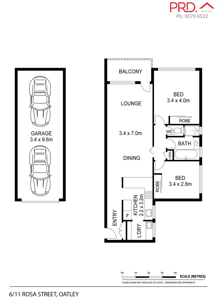 Floorplan of Homely unit listing, 6/11 Rosa Street, Oatley NSW 2223