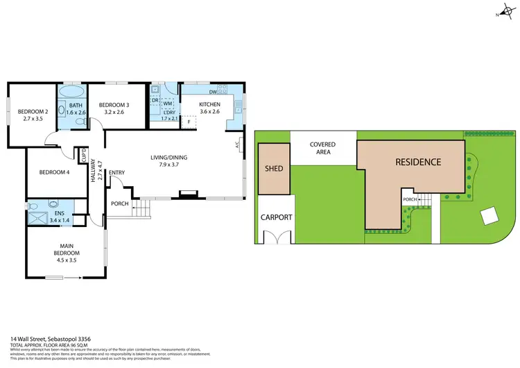 Floorplan of Homely house listing, 14 Wall Street, Sebastopol VIC 3356