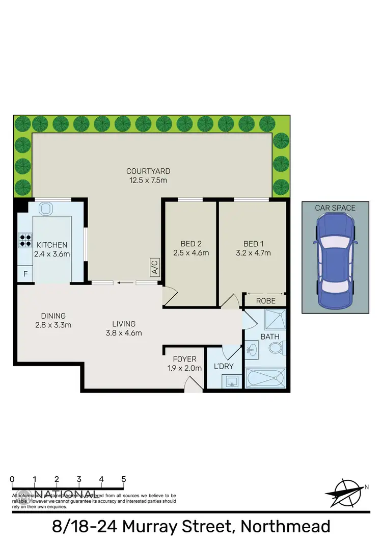 Floorplan of Homely unit listing, 8/18-24 Murray Street, Northmead NSW 2152