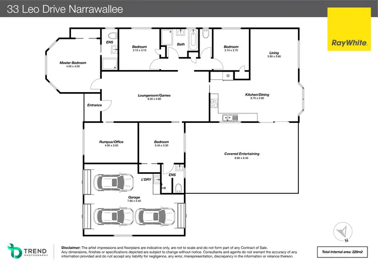 Floorplan of Homely house listing, 33 Leo Drive, Narrawallee NSW 2539