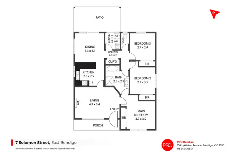 Floorplan of Homely house listing, 7 Solomon Street, East Bendigo VIC 3550