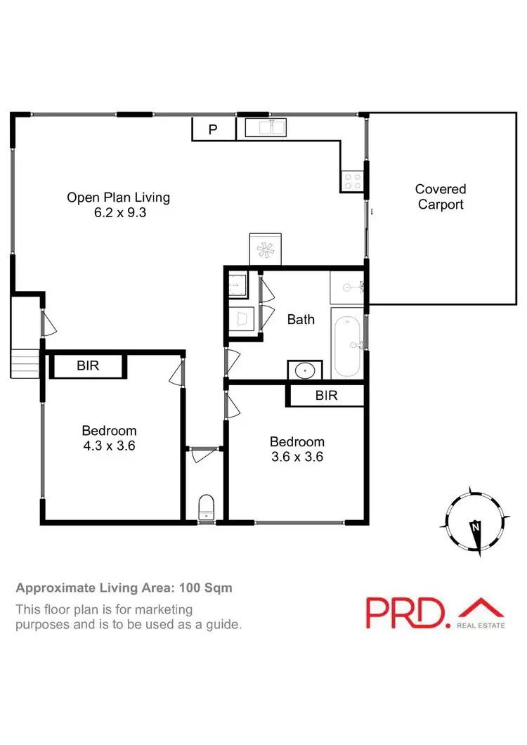Floorplan of Homely unit listing, 1/26 Bangalore Court, Bagdad TAS 7030