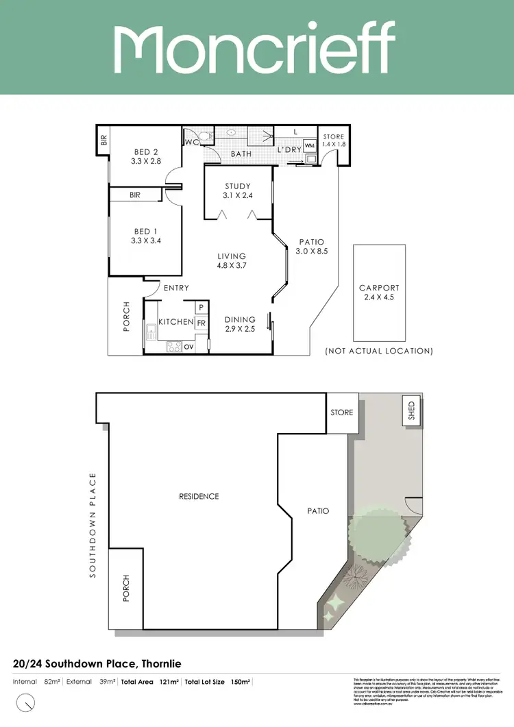 Floorplan of Homely villa listing, 20/24 Southdown Place, Thornlie WA 6108