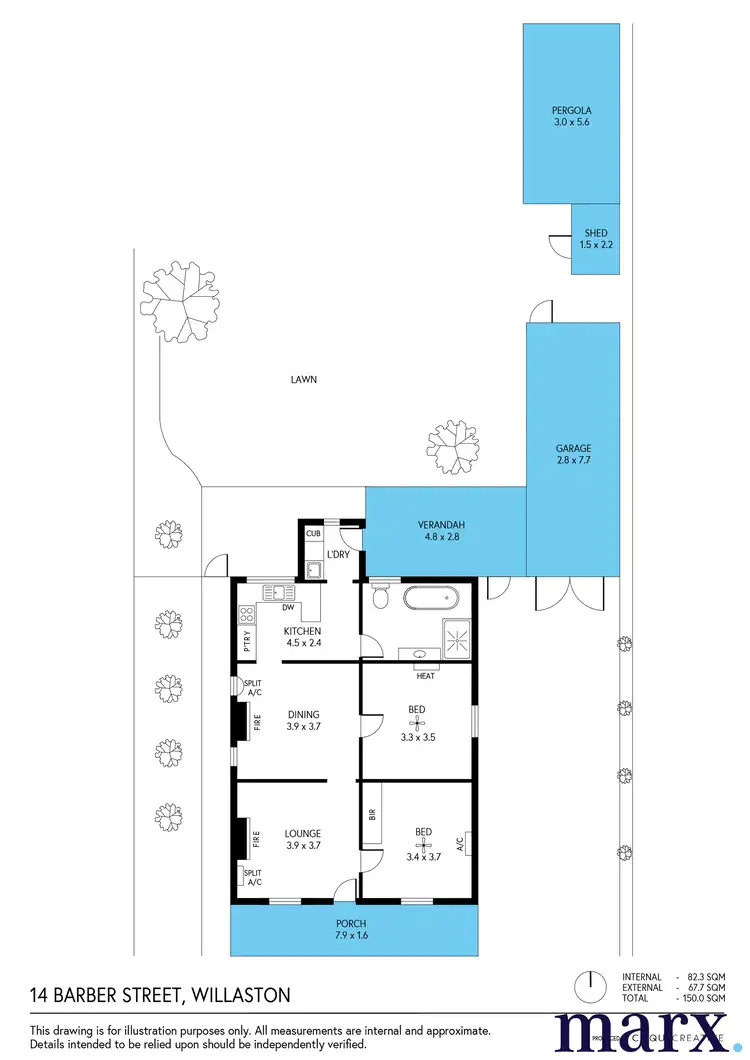 Floorplan of Homely house listing, 14 Barber Street, Willaston SA 5118