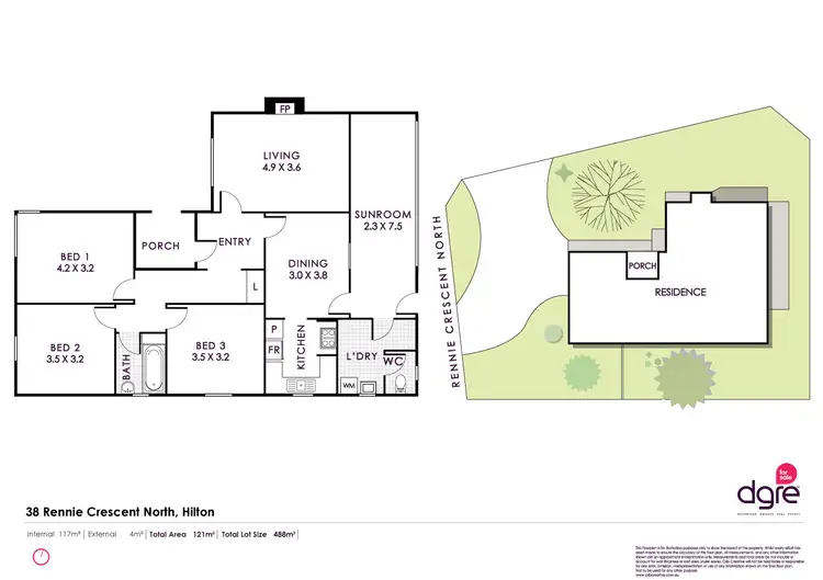 Floorplan of Homely house listing, 38 Rennie Crescent North, Hilton WA 6163