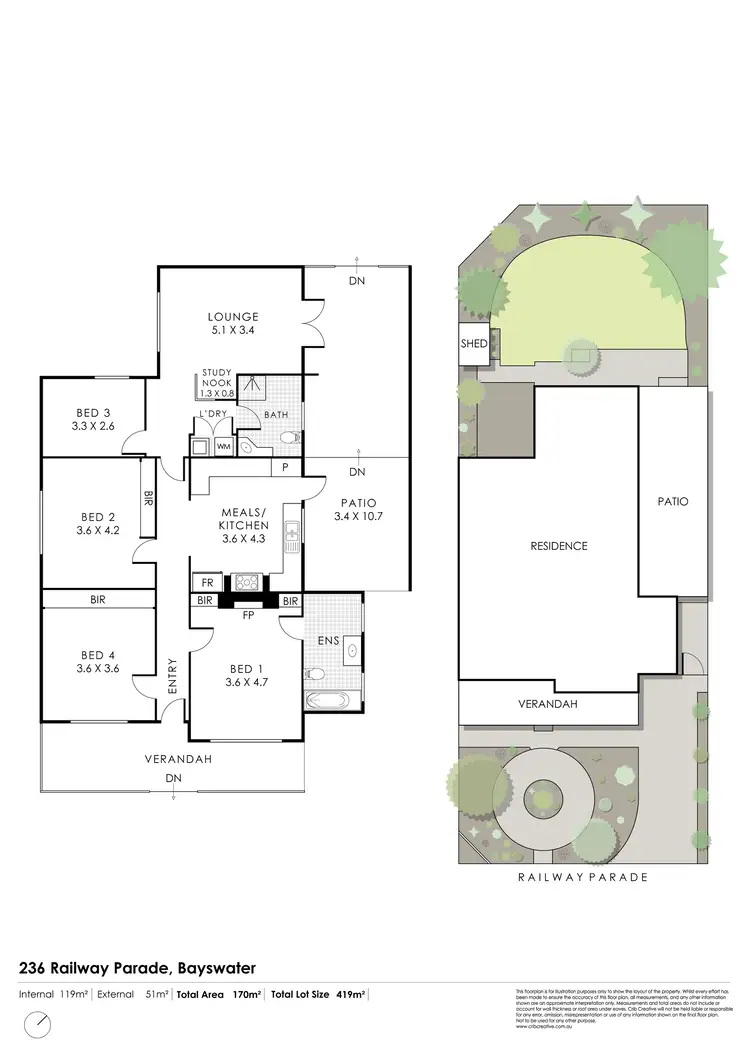 Floorplan of Homely house listing, 236 Railway Parade, Bayswater WA 6053