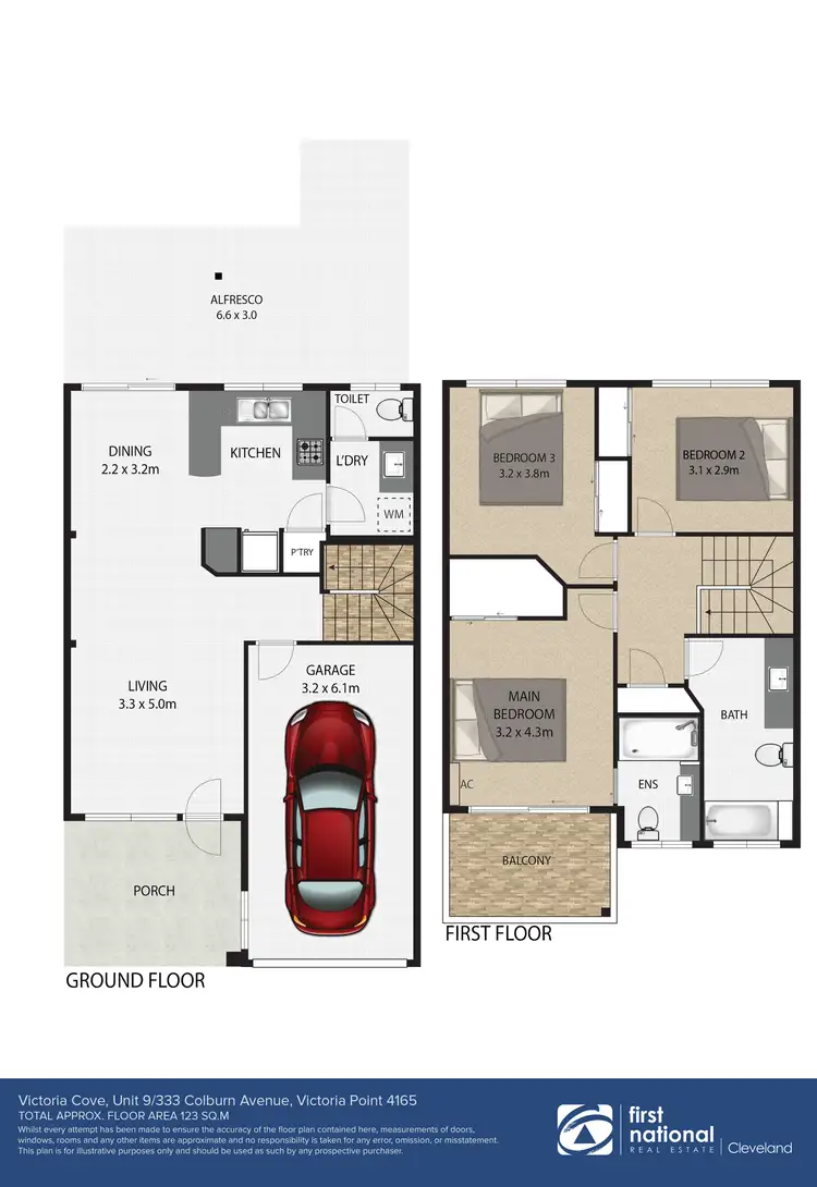 Floorplan of Homely townhouse listing, 9/333 Colburn Avenue, Victoria Point QLD 4165