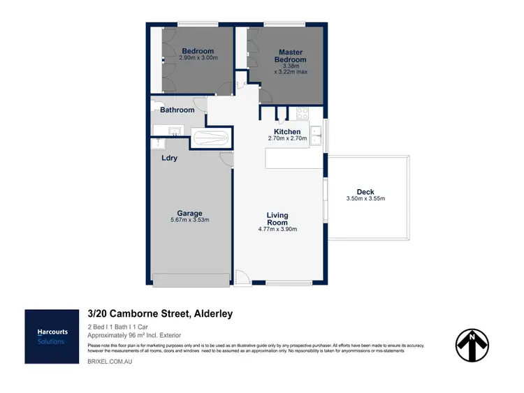 Floorplan of Homely villa listing, 3/20 Camborne Street, Alderley QLD 4051