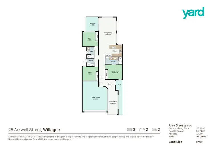 Floorplan of Homely house listing, 25 Arkwell Street, Willagee WA 6156