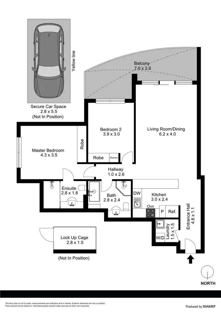 Floorplan of Homely apartment listing, 307/2-10 Orara Street, Waitara NSW 2077