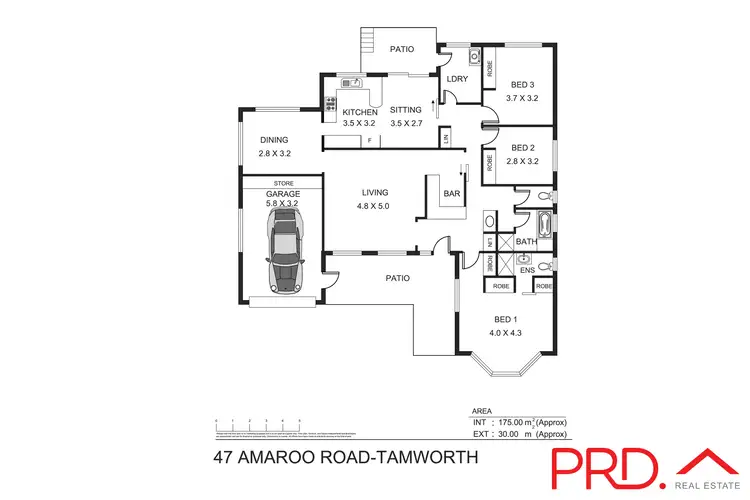 Floorplan of Homely house listing, 47 Amaroo Road, Tamworth NSW 2340