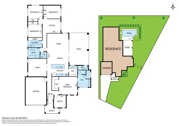 Floorplan of Homely house listing, 9 Euston Court, Burdell QLD 4818