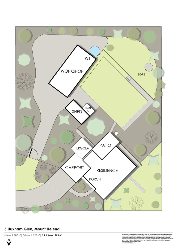 Floorplan of Homely house listing, 5 Huxham Glen, Mount Helena WA 6082