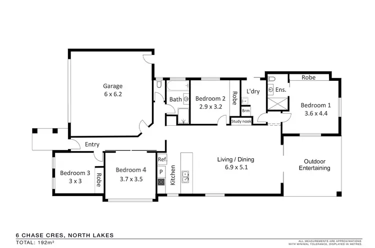 Floorplan of Homely house listing, 6 Chase Crescent, North Lakes QLD 4509