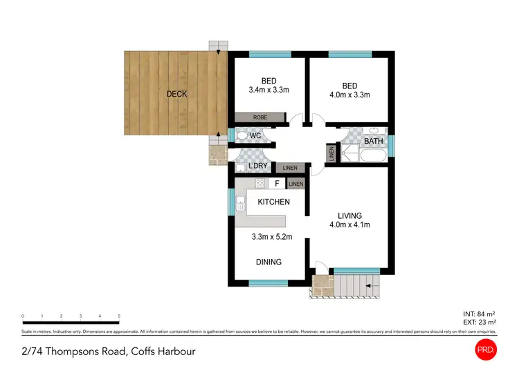 Floorplan of Homely villa listing, 2/74 Thompsons Road, Coffs Harbour NSW 2450