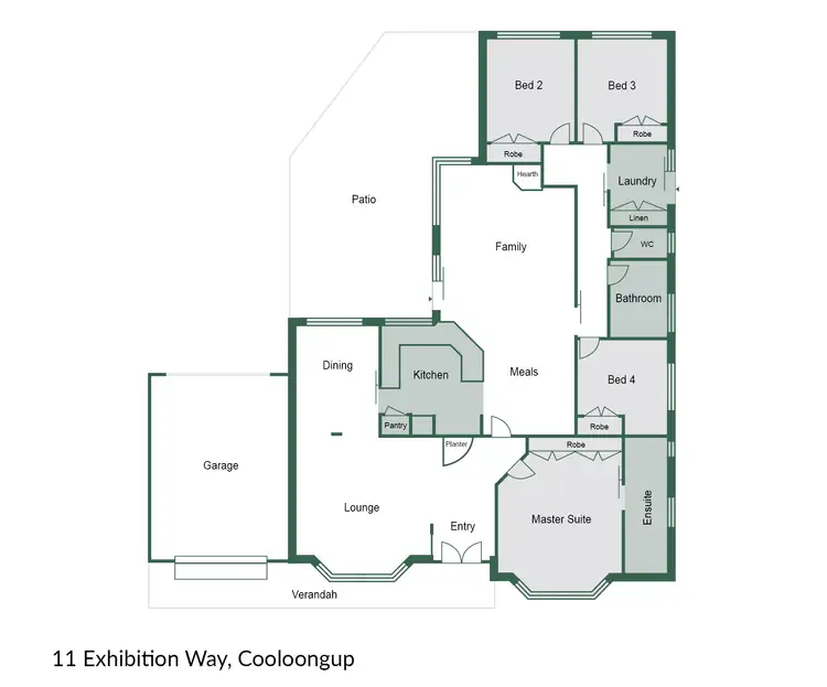 Floorplan of Homely house listing, 11 Exhibition Way, Cooloongup WA 6168