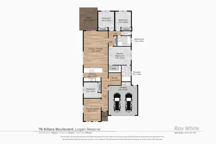 Floorplan of Homely house listing, 76 Killara Boulevard, Logan Reserve QLD 4133