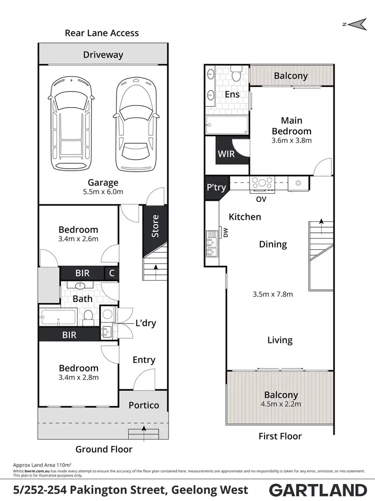 Floorplan of Homely townhouse listing, 5/252-254 Pakington Street, Geelong West VIC 3218