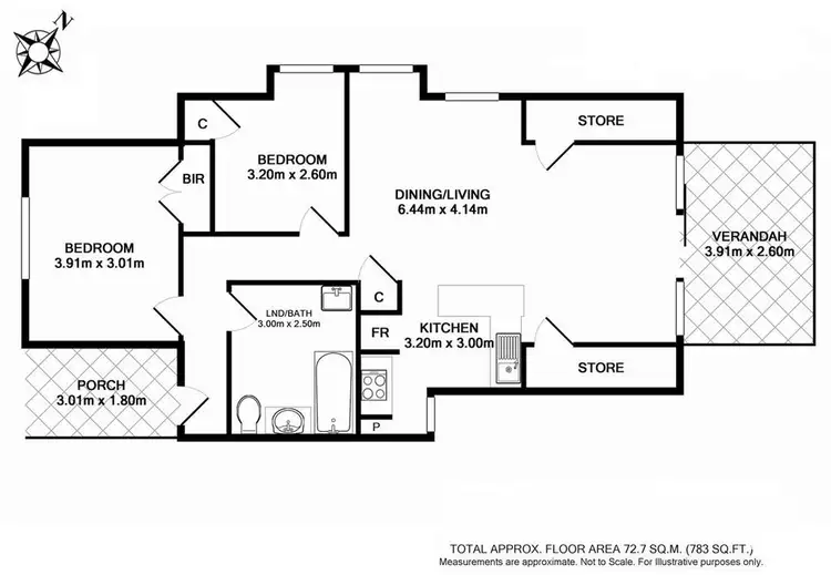 Floorplan of Homely unit listing, 6/15 Eric Fenning Drive, Surf Beach NSW 2536