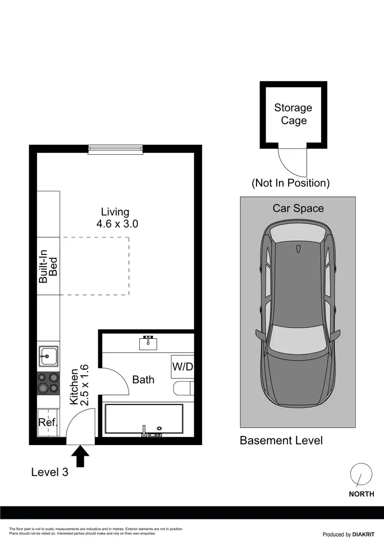 Floorplan of Homely studio listing, 310/2 City View Road, Pennant Hills NSW 2120