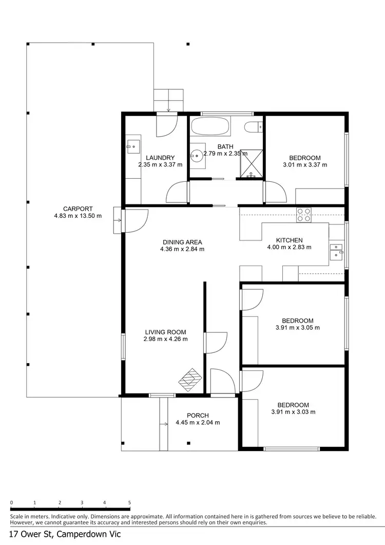 Floorplan of Homely house listing, 17 Ower Street, Camperdown VIC 3260