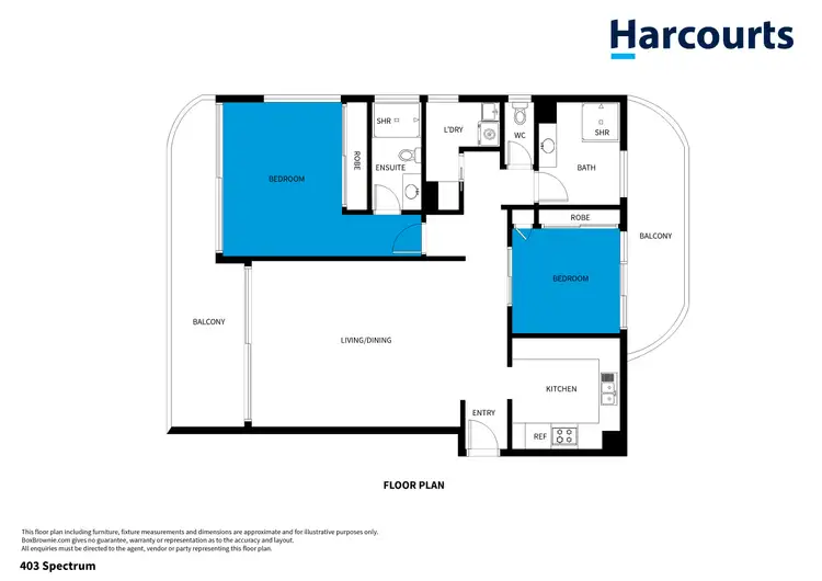 Floorplan of Homely unit listing, 403/3 River Drive, Surfers Paradise QLD 4217