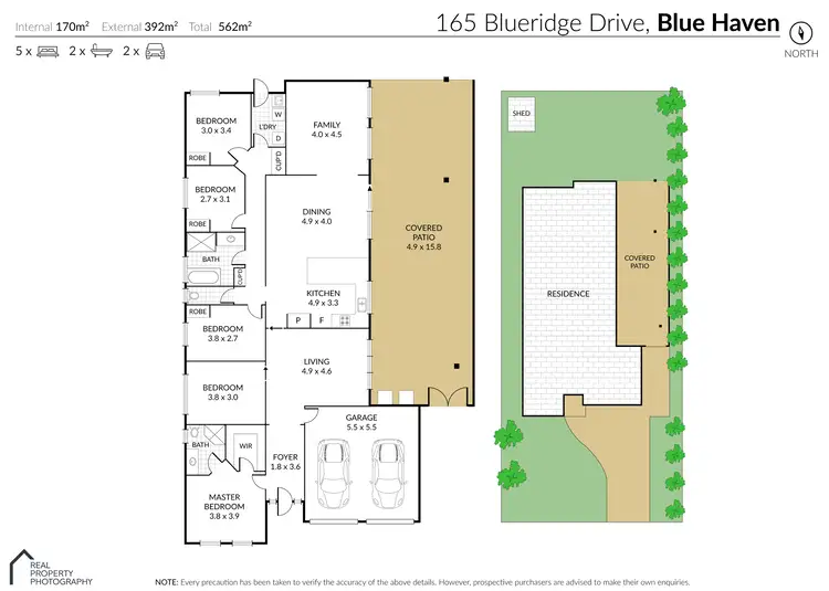 Floorplan of Homely house listing, 165 Blueridge Drive, Blue Haven NSW 2262