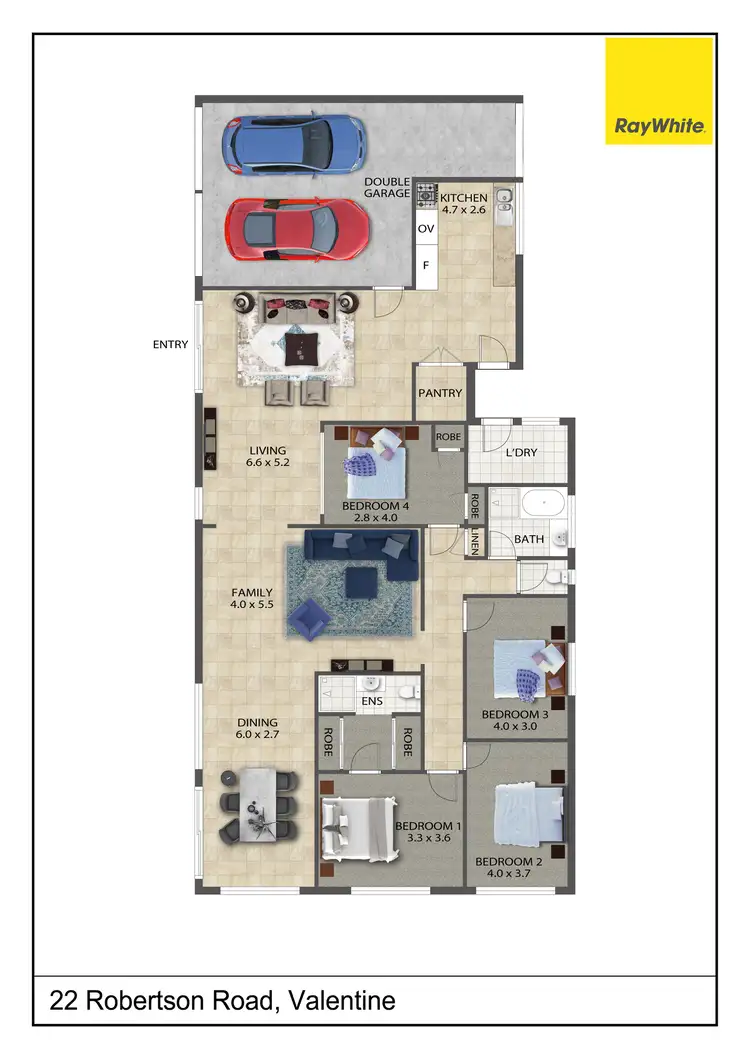 Floorplan of Homely house listing, 22 Robertson Road, Valentine NSW 2280
