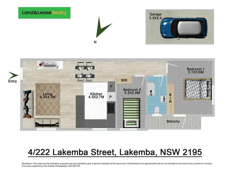 Floorplan of Homely unit listing, 4/222 Lakemba Street, Lakemba NSW 2195
