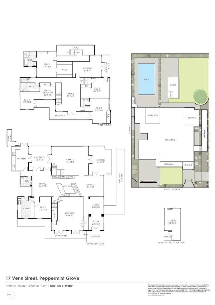 Floorplan of Homely house listing, 17 Venn Street, Peppermint Grove WA 6011