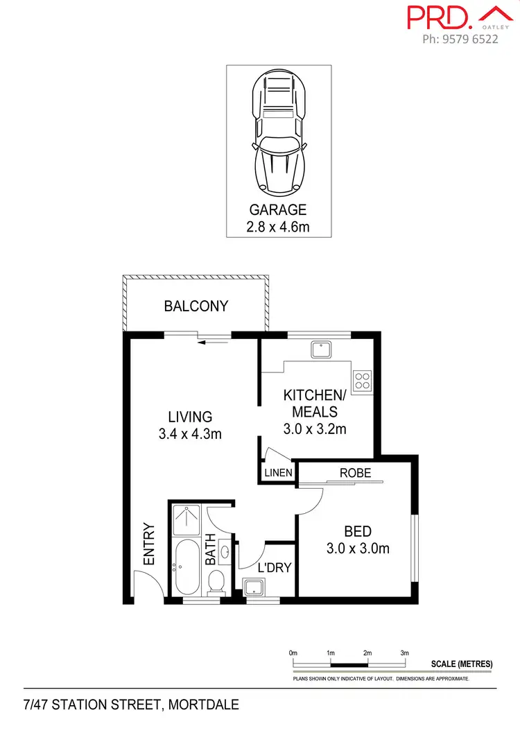 Floorplan of Homely unit listing, 7/47 Station Street, Mortdale NSW 2223