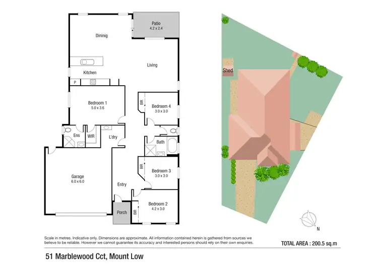 Floorplan of Homely house listing, 51 Marblewood Circuit, Mount Low QLD 4818
