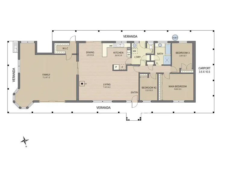 Floorplan of Homely rural property listing, 485 Canavans Road, Leongatha North VIC 3953